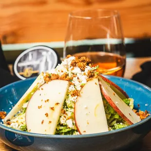 The House brussel salad with homemade vinaigrette