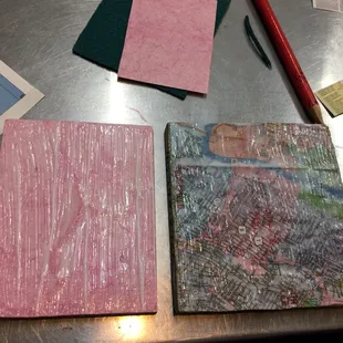 Coasters in the making