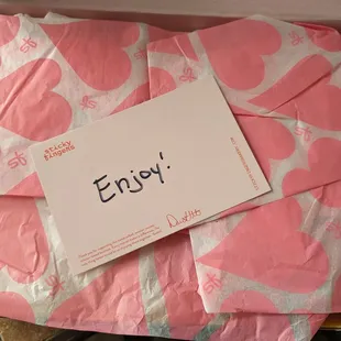 Unboxing Sticky Fingers treats.