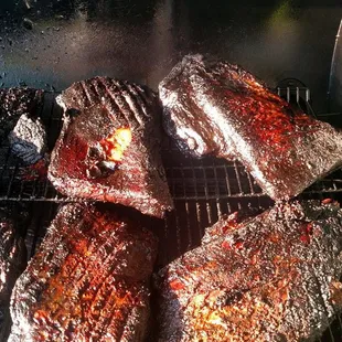 Smoked beef brisket