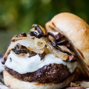 Mushroom Swiss Burger