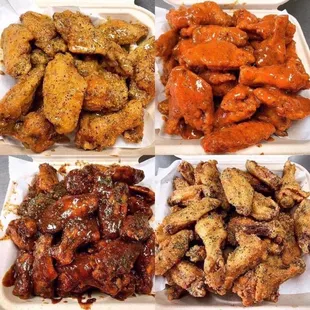 Bone in or boneless chicken wings