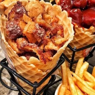 food, waffles