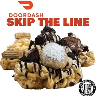 Sticky Icky Funnel Cakes