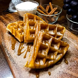 food, waffles