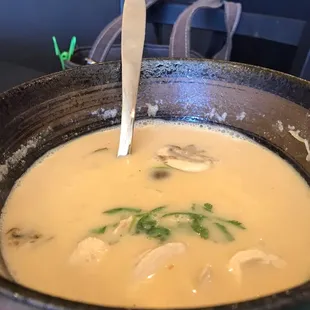 Tom Kha with chicken