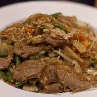 Pad woon Sen w beef