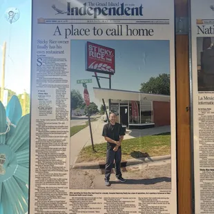 Article about the owner, Phet, and the history of Sticky Rice (: