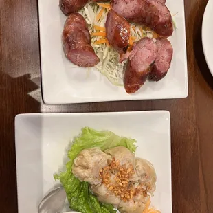 Thai Dumplings , Lao Style Sausage