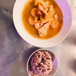 Jackfruits shrimp curry