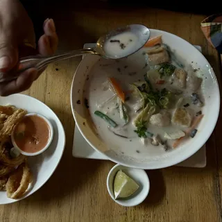 Vegan Coconut Soup Lunch