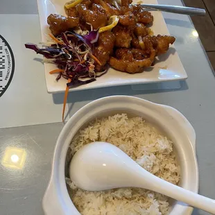 52. Orange Chicken and rice