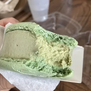 Joy Macaron Ice Cream Sandwich - green tea
