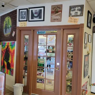 Walk-in humidor for wraps and tobacco.