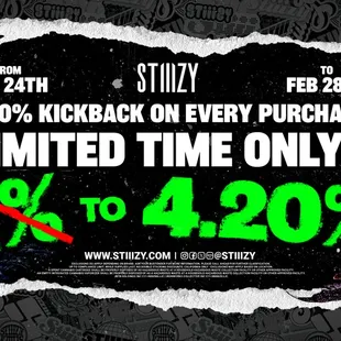 STIIIZY KICKBACK REWARDS