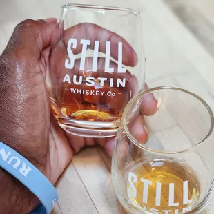 Blue corn and single barrell is a must #FoodieRunner