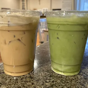 The Usual &amp; Matcha Latte