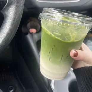 Lavender Matcha Latte