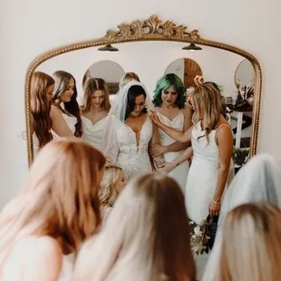 Anthropologie mirror in bridal suite!