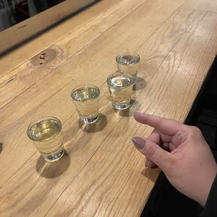 Pineapple infused vodka shots