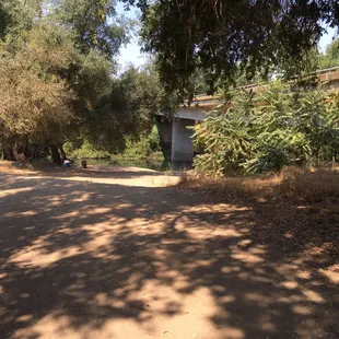 Second half of the road down to the river