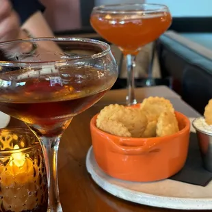 Cocktails and Cheese its