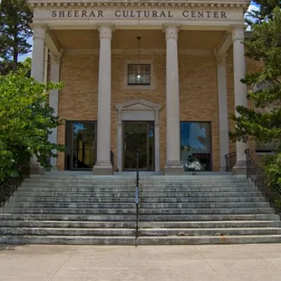 The Sheerar Cultural &amp; Heritage Center. The 7th Street entrance takes you into the Lobby of the Auditorium, available for rent.