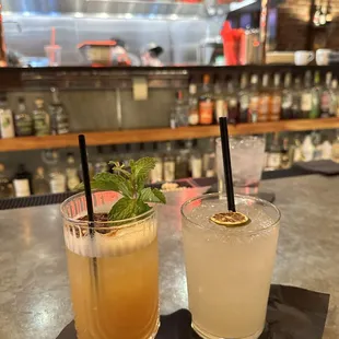 Vote 4 Summer on the right.  Can't recall the name of the drink on the left.  Both were excellent.