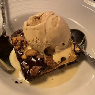 Omg chocolate peanut butter brownie dessert!!  The best ever!!!!!!!