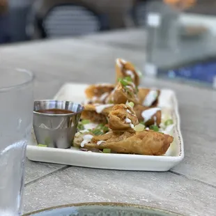 a plate of food on a table