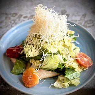 a plate of salad