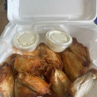 They charged me $18 for this. Barely any sauce and no seasoning