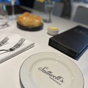 a table set for a meal
