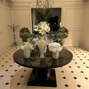 Hotel foyer entrance