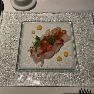 Yellowfin tuna sashimi