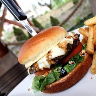 The burger at the bar was great!