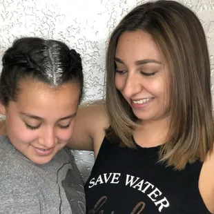 Glitter hair and highlights