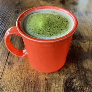 Matcha with Pumpkin Spice Cold Foam