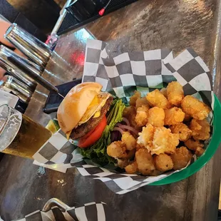 Cheese Burger with a Fried Egg