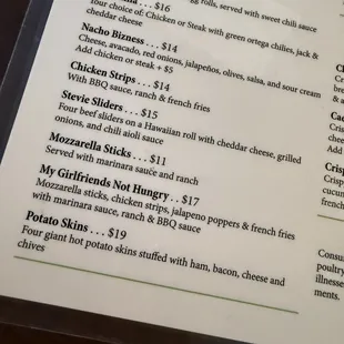 Funny! Love the item "my girlfriend's not hungry."