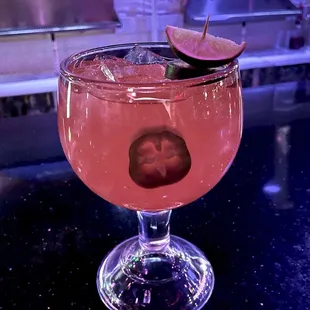 Pomegranate jalapeño Margarita