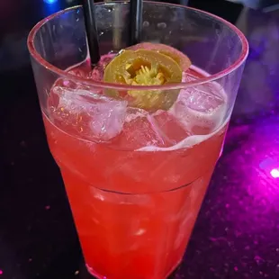 Strawberry jalapeño Margarita