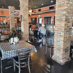the dining area