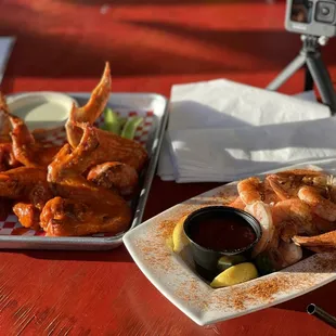 All Star Wings &amp; Half Pound Peel &amp; Eat Shrimp