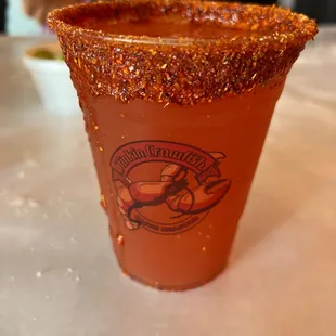 Michelada with mango cart