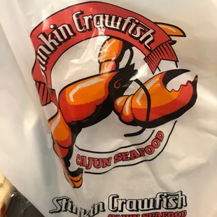 a bag of crawfish