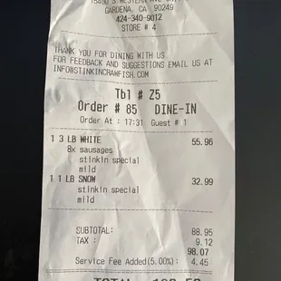 To go order - 5% service fee..why or what for?