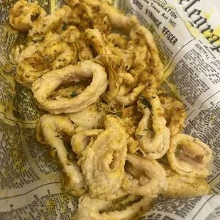 Disgusting Fried Calamari not even cooked all the way was all squishy and the seasoning was disgusting. AVOID THIS PLACE!