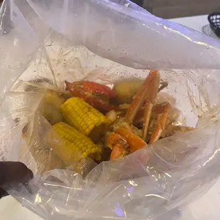 Snow Crab Clusters   Corn   Sausage  Shrimp   Lobster