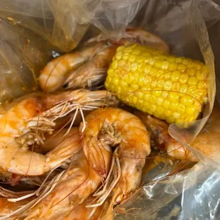 Even the corn lacks any sauce